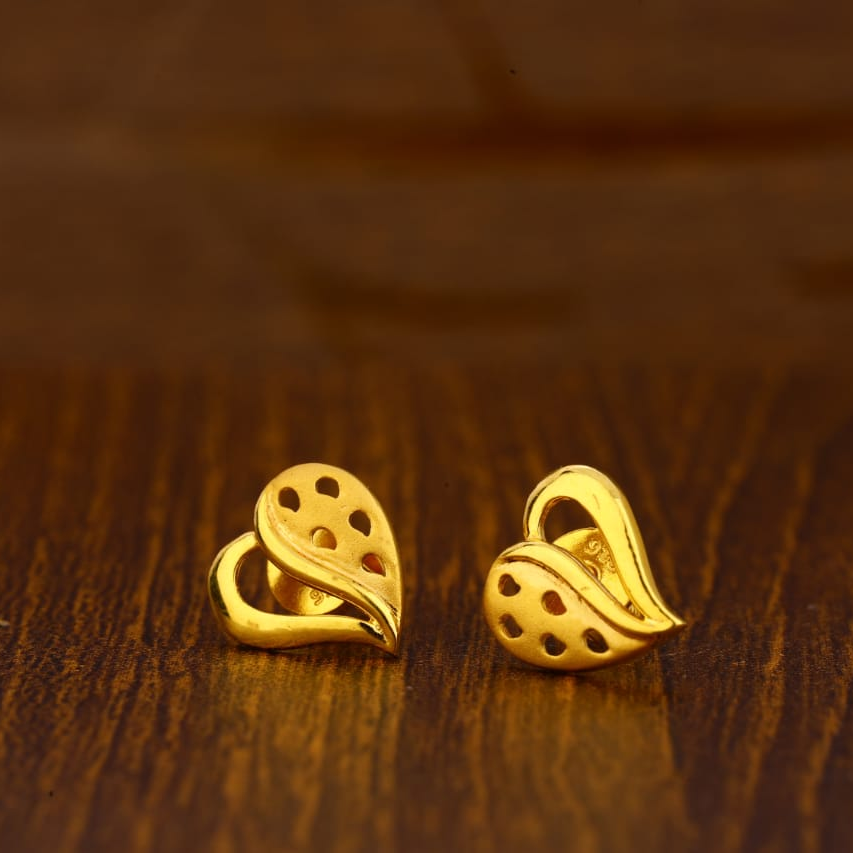 22CT Gold Hallmark Gorgeous Ladies Tops Earrings LTE105