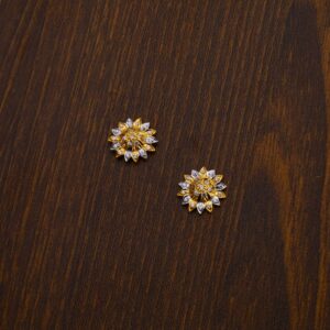 22CT Gold Hallmark Exclusive Ladies Tops Earrings LTE14