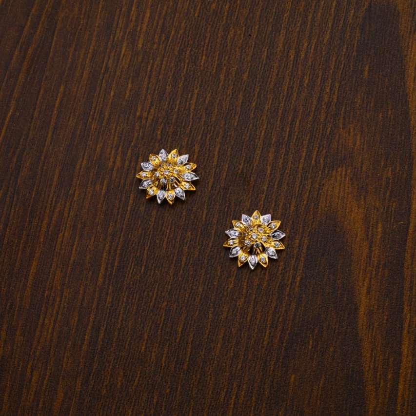 22CT Gold Hallmark Exclusive Ladies Tops Earrings LTE14