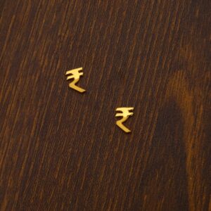 22CT Gold Hallmark Delicate Ladies Tops Earrings LTE15