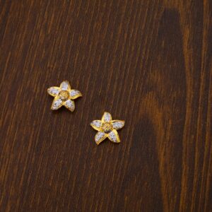 22CT Gold Hallmark Designer Ladies Tops Earrings LTE12
