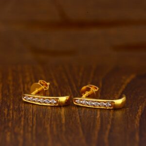 22CT Gold Hallmark Ladies Tops Earrings LTE76