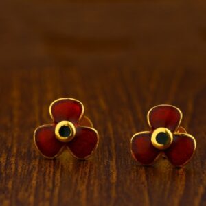 22CT Gold Fancy Ladies Tops Earrings LTE69