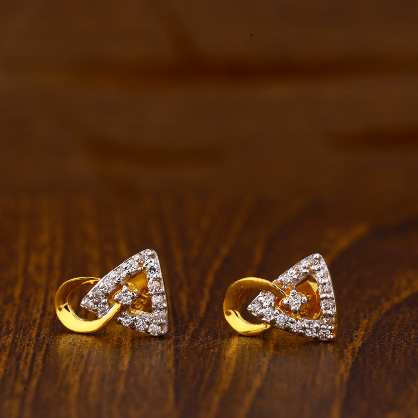 22CT Gold Delicate Ladies Tops Earrings LTE67