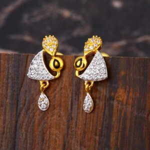 916 CZ Women's Gorgeous  Hallmark Gold Earring LFE649