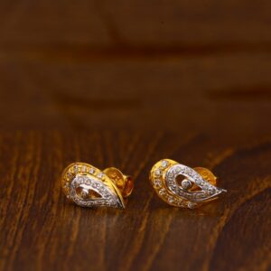 22KT Gold CZ Hallmark Ladies Tops Earrings LTE63