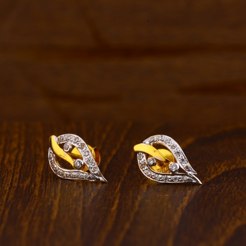 22KT Gold CZ Hallmark Exclusive Ladies Tops Earrings LTE59