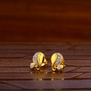 22KT Gold CZ Designer Ladies Tops Earrings LTE289