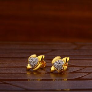 22KT Gold Hallmark Stylish Ladies Tops Earrings LTE284