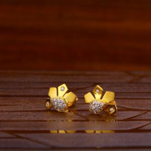 22KT Gold Hallmark Designer Ladies Tops Earrings LTE278