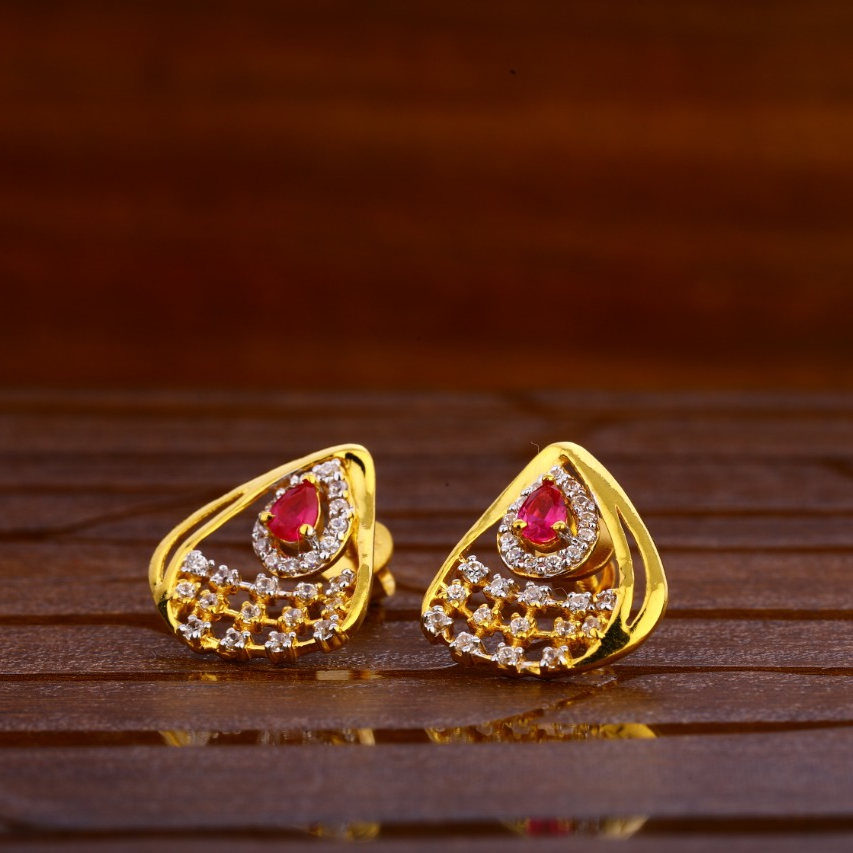 22KT Gold Gorgeous Ladies Tops Earrings LTE274