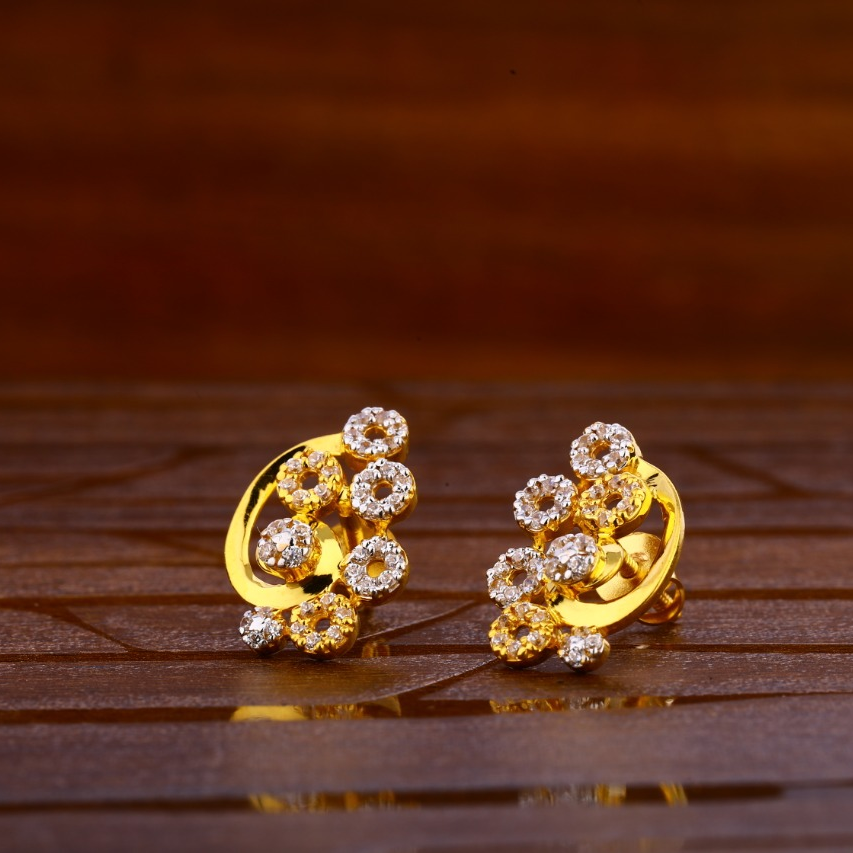 22KT Gold Classic Ladies Tops Earrings LTE268