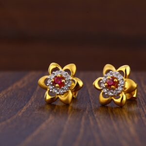 916 Gold CZ Hallmark Ladies Tops Earrings LTE226
