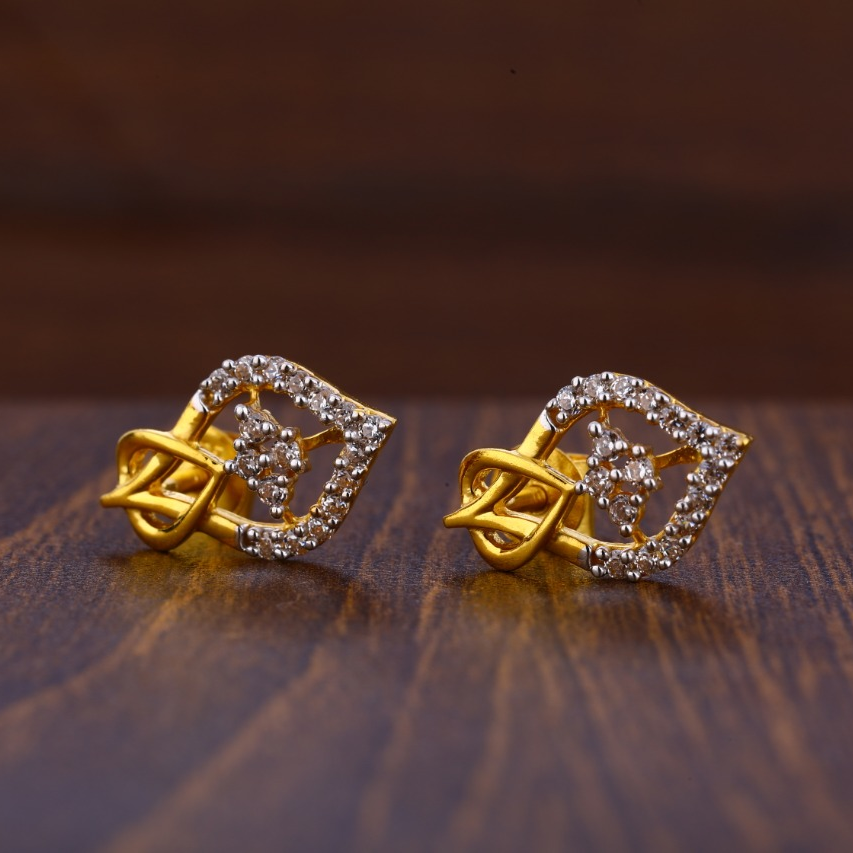 916 Gold Hallmark Gorgeous Ladies Tops Earrings LTE216