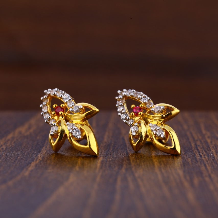 916 Gold Hallmark Classic Ladies Tops Earrings LTE211