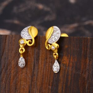916 CZ Ladies exclusive Gold Earring LFE639