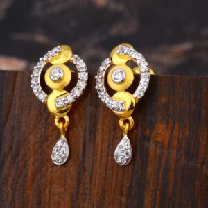 916 CZ Ladies Delicate Gold Earring LFE638