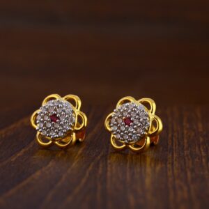 916 Gold Ladies Tops Earrings LTE196