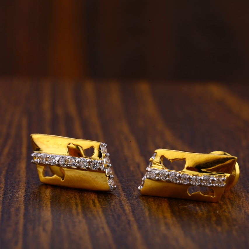 22CT Gold Hallmark Exclusive Ladies Tops Earrings LTE122
