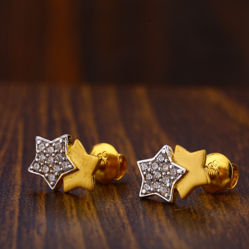 22CT Gold Fancy Ladies Tops Earrings LTE115