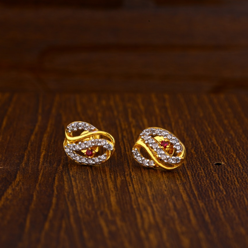 22CT Gold Exclusive Ladies Tops Earrings LTE194