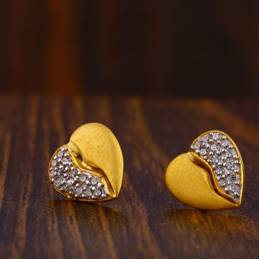 22CT Gold Ladies Tops Earrings LTE113