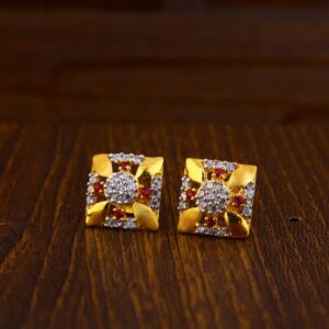 22KT Gold CZ Hallmark Fancy Ladies Tops Earrings LTE189