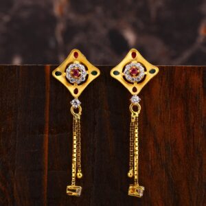 22CT Gold CZ Gorgeous Ladies Earring LFE576