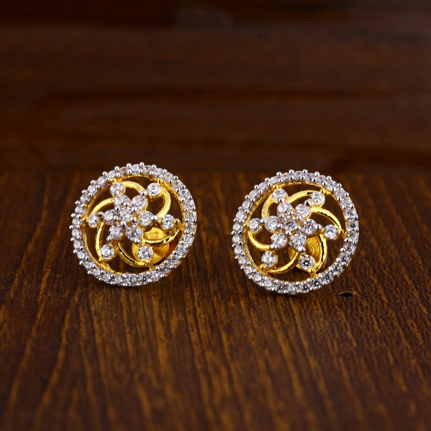 22KT Gold Classic Ladies Tops Earrings LTE168