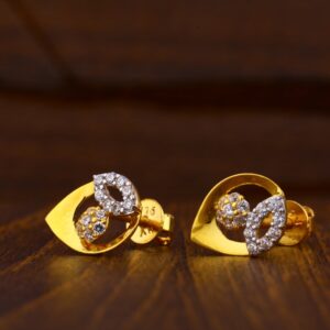 916 Gold Hallmark Gorgeous Ladies Tops Earrings LTE149