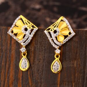 22KT CZ Ladies Gorgeous  Gold Earring LFE475