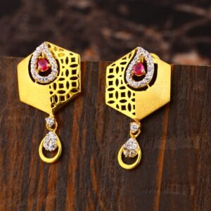 22KT CZ Ladies  Gold Earring LFE469