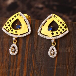 22CT Gold CZ Stylish Ladies Earring LFE444