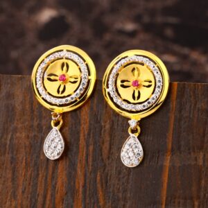 22CT Gold CZ Exclusive Ladies Earring LFE441