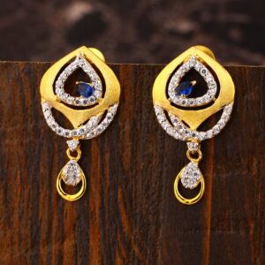 22KT Gold CZ Stylish Ladies Earring LFE428