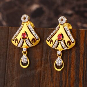 22KT Gold CZ Gorgeous Ladies Earring LFE427