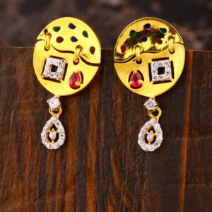 916 Gold CZ classic Ladies Earring LFE417