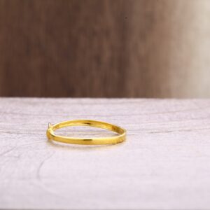 916 Gold Gorgeous Ladies Plain Ring LPR367