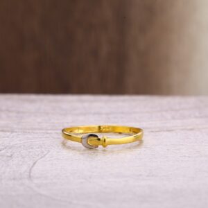 916 Gold Gorgeous Ladies Plain Ring LPR367