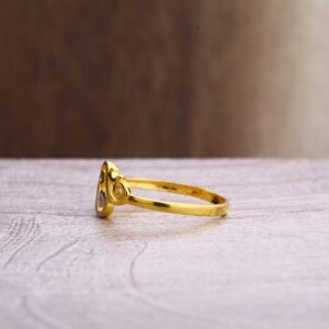 22CT Gold CZ Gorgeous Ladies Plain Ring LPR352