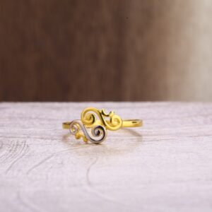 22CT Gold CZ Gorgeous Ladies Plain Ring LPR352