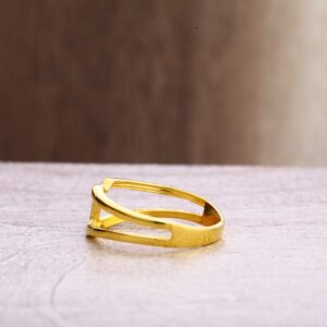 22ct gold hallmark fancy ladies plain ring lpr344