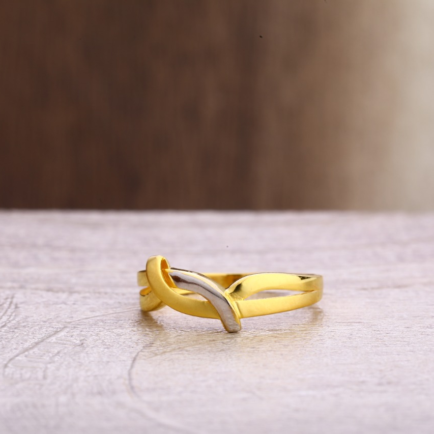22ct gold hallmark exclusive ladies plain ring lpr343