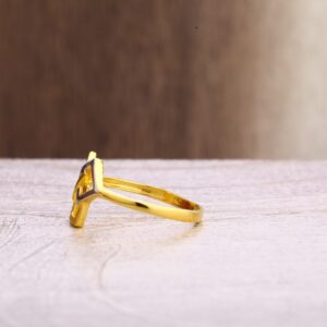 22ct gold hallmark delicate ladies plain ring lpr342
