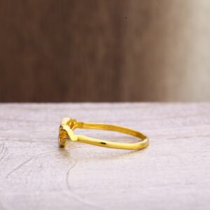 22ct gold stylish ladies plain ring lpr338