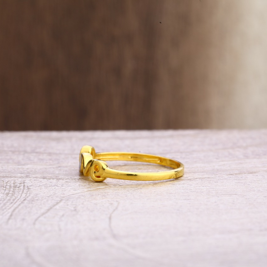 22ct gold gorgeous ladies plain ring LPR337 - Image 3