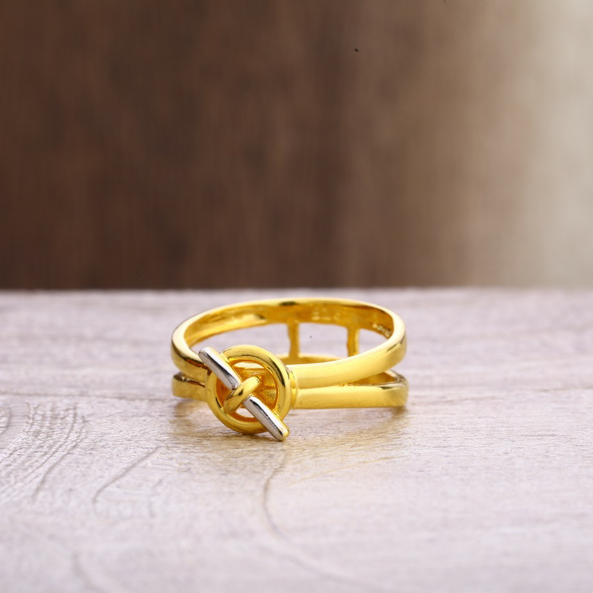 22ct gold fancy ladies plain ring lpr336