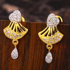 22KT  Gold CZ Exclusive Ladies Earring LFE500