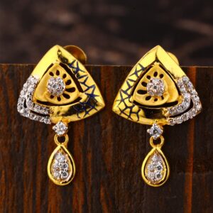 916 Gold CZ Women's  Gorgeous Hallmark Earring LFE401