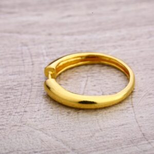 22KT Gold Hallmark Stylish Ladies Plain Ring LPR328